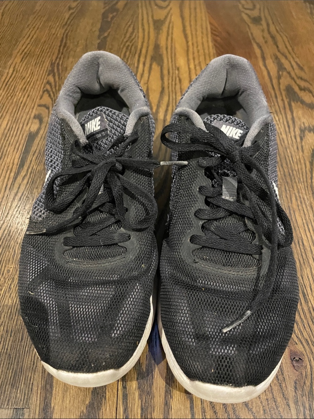 Nike Black Mesh Running Shoes